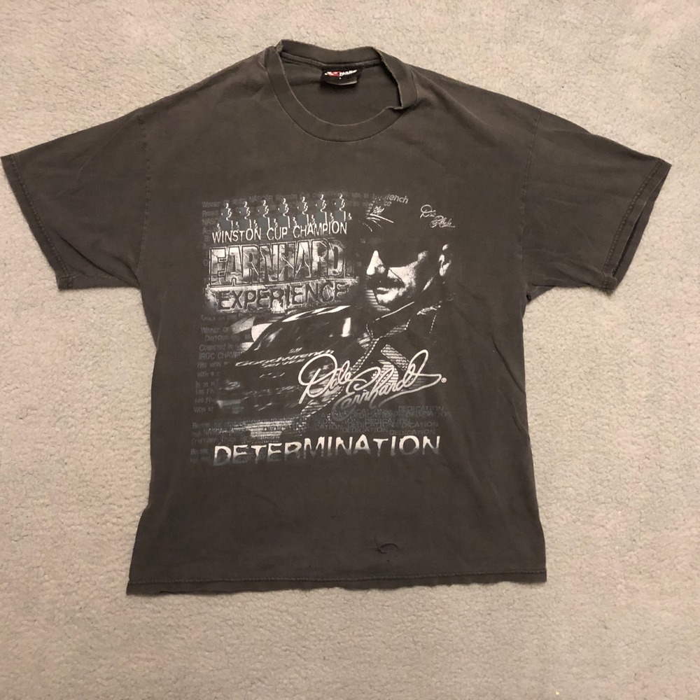 Vintage Thrashed‎ Dale Earnhardt T-Shirt Faded Y2K Grunge Streetwear Nascar